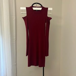 Revamped cold shoulder 3/4 sleeve dress